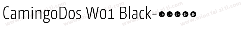 CamingoDos W01 Black字体转换